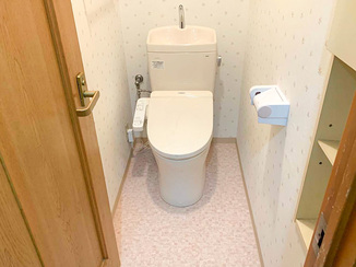 トイレリフォーム 使える部分は引き続き使いながら最新タイプのトイレに
